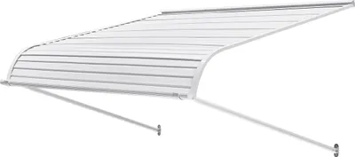 Produktbild von VEVOR Fenstermarkise 121,9x106,6x51cm, Türvordach, leichte & stabile Aluminium-Außenmarkisen, Überdachung, Schutz vor Regen, Schnee & Sonnenlicht für Tür, Eingang, Fenster, Terrasse, Veranda