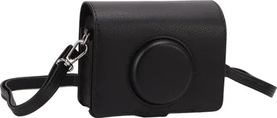 Image de Etui pour appareil photo, étui de protection à la mode en cuirPolyuréthaneavec bandoulière pour l'appareil photo Fuji Instax Mini Evo
