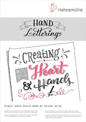 Produktbild von Hahnemühle Hand Lettering Block - 170 g/m² - DIN A4 - 25 Blatt