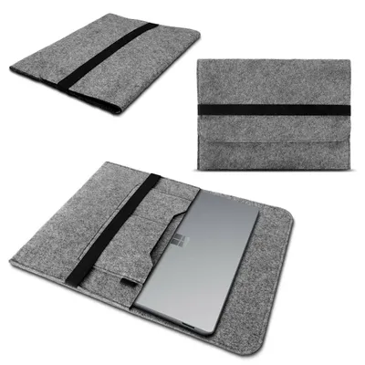 Produktbild von Sleeve Tasche für Microsoft Surface Go 4 Go 3 Go 2 Go 10 Hülle Filz SchutzhülleFarbe:Grau