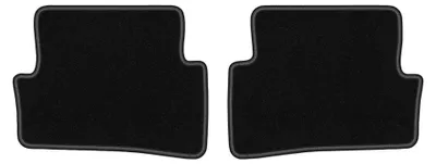 Image de Tapis arrière en moquette pour Renault Clio III 2005-2012 (break/à hayon) – 2 pièces, noirs, sur mesure – Wielganizator LUX