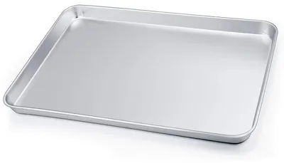 Productafbeelding van Bakplaat rechthoekig - Roestvrij staal - 40 x 30 x 2,5 cm