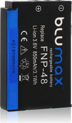 Produktbild von Blumax Akku passend für Fuji NP-48 Fuji Fujifilm XQ1 XQ2 850 mAh (3,6V)