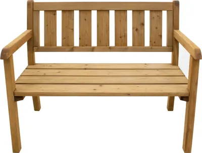 Produktbild von AXI Charlotte Gartenbank aus Holz in Braun | Parkbank / Holzbank für den Garten mit Rückenlehne für 2 Personen | 110 cm