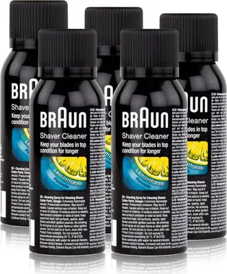 Produktbild von 5x Braun Shaver Cleaner - Reinigungsspray fürRasierapparat