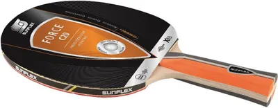 Image de Raquette de tennis de table Sunflex TT Force C20 noire et orange