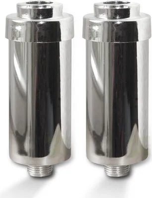 Produktbild von 2 x Duschfilter FitAqua chrom Wasserfilter zum Wohle Ihrer Haut, BPA-frei