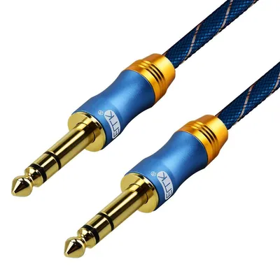 Immagine prodotto di Cavo per chitarra TRS da 6,35 mm (1/4 di pollice), lunghezza 5 metri