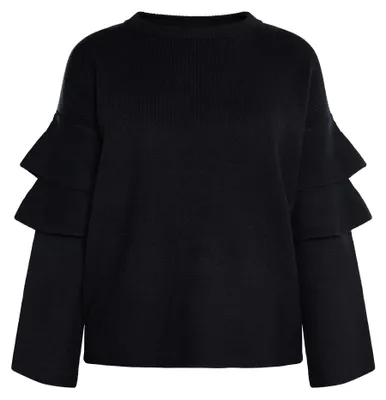 Zdjęcie produktu dla Kardigan damski AODA – czarny, rozmiar XL/XXL