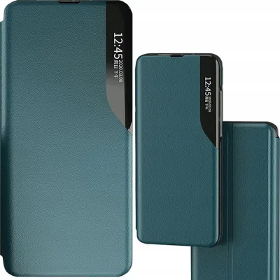 Image de Eco Leather View Case Elegant Case with Flap and Stand Function Iphone 13 Pro Max Green