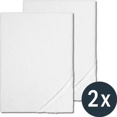 Zdjęcie produktu dla Elastyczne prześcieradło Sleezzz Basic 160/190 - 190/210 cm w podwójnym opakowaniu