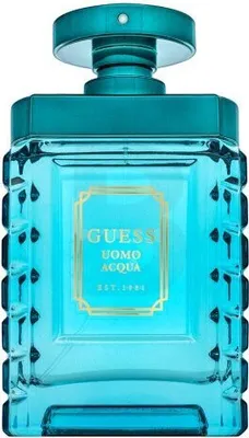 A product shot of a Guess Uomo Acqua Eau de Toilette bottle.