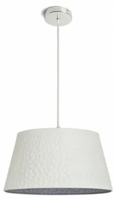 Image de BUCKY 40 suspendu blanc/gris métal 230V LED E27 15W