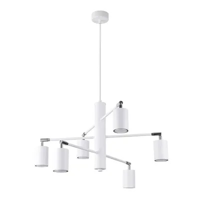 Produktbild von Kronleuchter LEMMI 6 weiß 6xGU10 10W Stahl 125x77x77cm Sollux Lighting