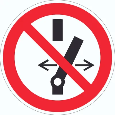 Produktbild von Schalten verboten Symbol Aufkleber Kreis Ø200mm
