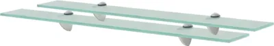 Obrázek produktu pro Plovoucí police 2 ks sklo 70 x 20 cm 8 mm