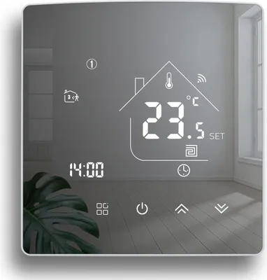 Produktbild von Beok Spiegelthermostat TGR85WIFI-WPB, Wi-Fi, mit Alexa, Google Assistant, 3A
