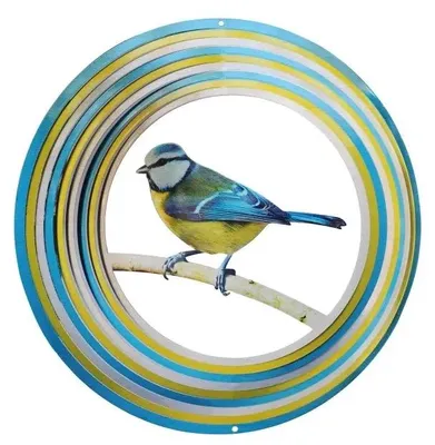 Windspinner 12", Spin Art, Blue Tit/Pimpelmees, 12BLTIT101