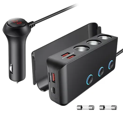 Productafbeelding van Splitter voor sigarettenaansteker, 180W, 12V/24V, 4 USB-poorten
