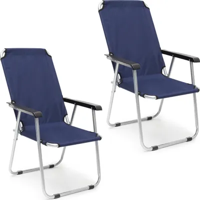 Obrázok produktu pre kempingové kreslo relaxdays set 2 s podrúčkou