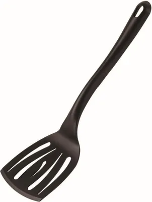 Productafbeelding van Pannenspatel van polyamide, 11,5 x 9,5 cm, 23 cm lang, zwart