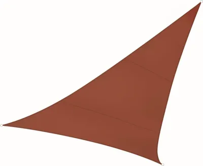 Image de Voile Solaire Triangle Terracotta Protection Uv élégante 5m - Perel