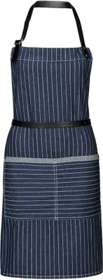 Produktbild von Latzschürze, B 60 x L 70 cm, blau gestreift