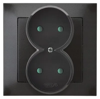 Obrázek produktu pro Ospel GP-2YP/50, Antracit, IP20, 16 A, 84 mm, 45 mm, 84 mm