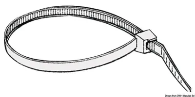 Produktbild von Zacisk wielokrotnego użytku weiß nylon 3,5 cm Osculati 18.032.52