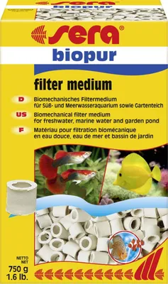 Produktbild von Sera Aquariumzubehör Filtermedium biopur 750 g