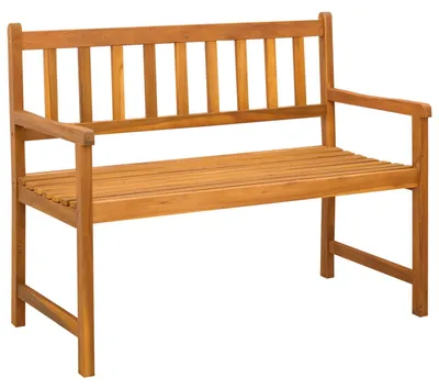Immagine prodotto di Panca da giardino, 2 posti, dimensioni 110 x 55 x 90 cm, realizzata in legno massello di acacia
