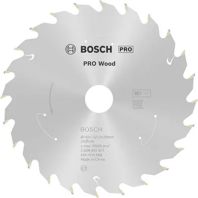 Produktbild von PRO Wood cordless Kreissägeblatt, 140 x 1,5 x 20 mm, T24