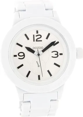 Produktbild von Oozoo Damen-Herren Uhr Analog Quarzuhr Armband weiß Vintage Series D2UOC4116A