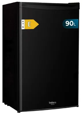 Image de Réfrigérateur compact rétro Cecotec, modèle Bolero Coolmarket TT Origin 90, couleur noire, 91 litres, une porte, réfrigérateur de table