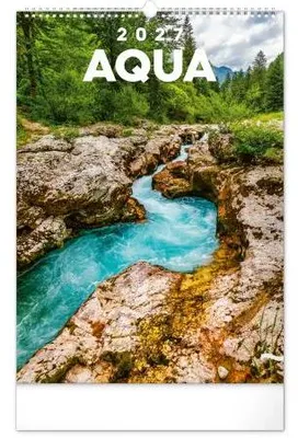 Obrázok produktu pre NOTIQUE Nástenný kalendár "Voda", rok 2027, formát 33 x 46 cm