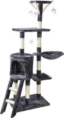 Produktbild von Kratzbaum 138cm Katzenbaum Sisal Kletterbaum Katzenkratzbaum Spielbaum Höhle