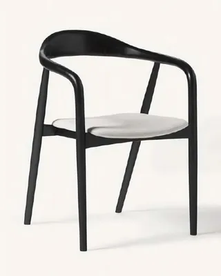 Immagine prodotto di Sedia da pranzo elegante nera Elegante Ergonomica Moderna e senza tempo Robusta