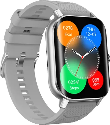 Obrázek produktu pro F12 Smartwatch pro muže a ženy, 2,02" (5,1 cm) zakřivený displej, kompatibilní se systémy Android/iOS, fitness sportovní hodinky s měřičem srdečního tepu