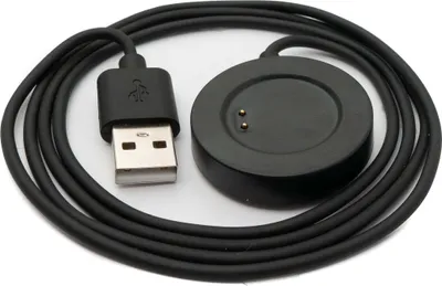 Produktbild von SYSTEM-S USB 2.0 Kabel 100 cm Ladestation für Realme Watch 2 Watch Pro Smartwatch Schwarz