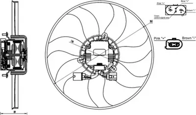 Image de MAHLE CFF 170 000S Ventilateur de radiateur/condenseur pour VW GOLF V 2.0