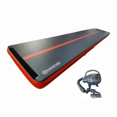 Produktbild von Airtrack Akrobatik-Gymnastikbahn MASTER 800 x 150 x 20 cm - Schwarz und Rot