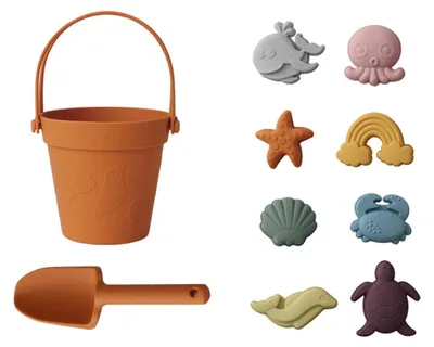 Imagen del producto de Juego de arena para niños, set de 8 piezas con pala
