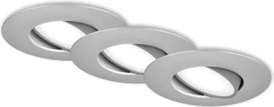 Immagine prodotto di Faretti LED da incasso, set di 3, IP65, cromo opaco, 3