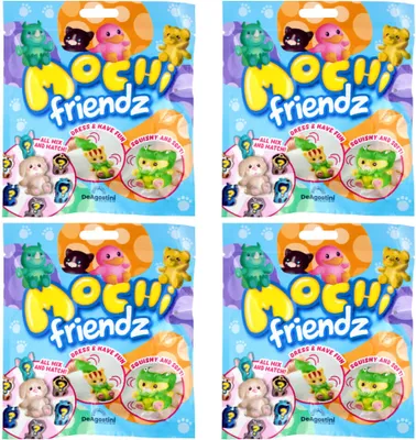 Produktbild von DeAgostini Mochi Friendz Sammelfiguren mit Wendekostüm Figur - 4 Tüten