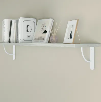 Produktbild von Weiße Regalkonsole 3 ver. Größen Regalbodenhalter Mod.25 Garderobenkonsole Regalwinkel 150x125mm