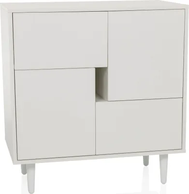 Produktbild von hjh LIVING Kommode mit 2 Schubladen LYKKJA Sideboard Schrank 77.0 x 72.0 x 39.5 cm