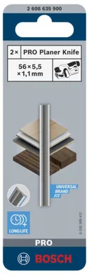 Zdjęcie produktu dla Nóż do strugania PRO, 56 x 5,5 x 1,1 mm, 2 szt