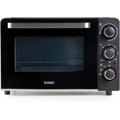 Image de Mini Four Électrique DOMO DO807GO, 20 L, Noir, Chaleur Haut et Bas, Minuterie 120 min, 1300W