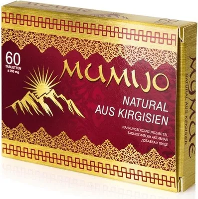Produktbild von Mumijo Natural aus Kirgisien Shilajit, Mineralien, 60 Tabletten, 200mg