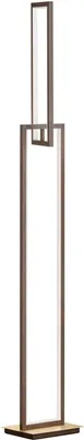 Immagine prodotto di Lampada da terra a LED, metallo, color ruggine, angolare, H 146 cm